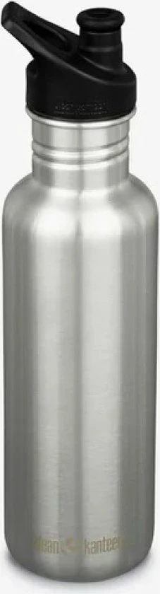Klean Kanteen Classic Drinkfles Sportcap - Brushed Stainless - 800 Ml