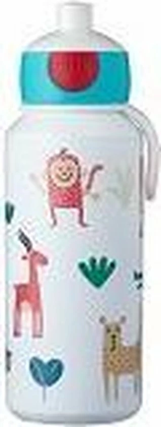 Mepal Drinkfles Pop-up Campus 400 Ml - Animal Friends - Afbeelding 3