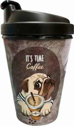 Titiz Coffee To Go It's Me 400 Ml - Koffie Of Theebeker Voor Onderweg Met Sluitklepje