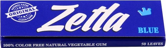 Zetla Vloeipapier | Vloei | Small | Blauw 50 Pakjes / 50 Vloei - Afbeelding 4
