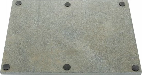 Sareva Marmeren Snijplank - Serveersteen - 30 X 40 Cm - Anti-slip Voetjes - Zwart - Afbeelding 2