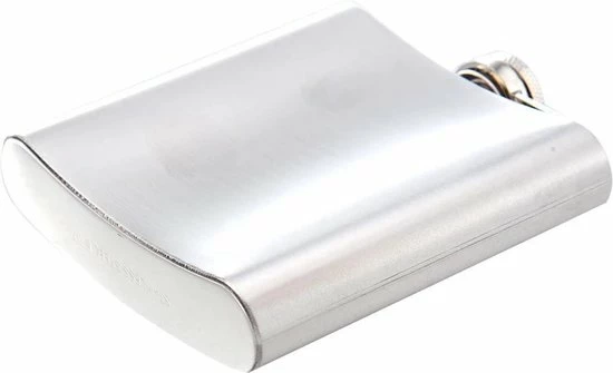 LOUZIR Premium RVS Heupfles Met Schroefdop - 200 Ml - 12x9cm - Afbeelding 7