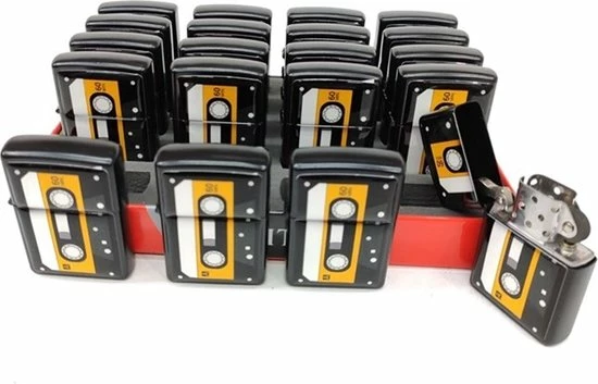 Zippo Model Nieuw Oude Tape Embleem Mooi Aansteker