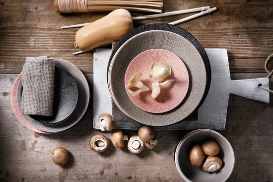 Palmer Pastabord Coupe Cubical 23 Cm Zwart Stoneware 4 Stuk(s) - Afbeelding 2