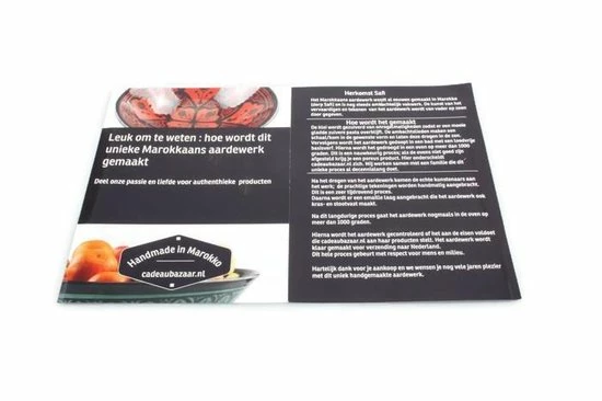 Cadeaubazaar.nl Asbak Zwart / Wit H 10 Cm Ø 15 Cm - Afbeelding 7