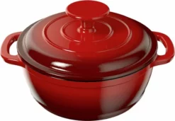 ERNESTO Gietijzeren Braadpan - Geschikt Voor Alle Soorten Kookplaten Inclusief Inductie - Inhoud: Ca. 1,3 L - Temperatuurbestendig: Tot 240 °C - Ideaal Voor Sappig Bakken, Braden, Stoven En Smoren