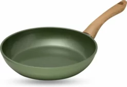 Just Vegan, Ceravegan Keramische ECO Koekenpan – 24cm, 100% Vegan, Plantaardige Anti-aanbaklaag, Ook Geschikt Voor Inductie