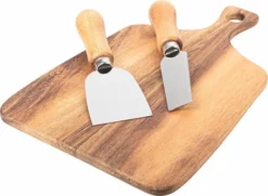 Gusta® Gusta - Kaasplankje - Kaasmesjes - Borrelplank - 25x17cm