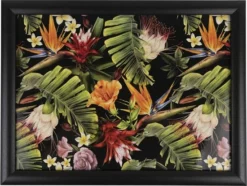 Mars & More Laptray-Schootkussen Charming Bloemen Zwart
