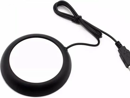 Wehl Products Cup Warmer Met USB Aansluiting - Dark Design - Geschikt Voor Bekers En Glazen - Mok Warmer - Houd Uw Drinken Ca. 70℃ - Verwarmende Onderzetter - Thuiswerken – Relatiegeschenk - Kopjeswarmer - Mug Warmer - Onderzetter – Koffie Warmer – Thee Warmer – - Afbeelding 4