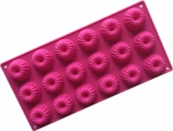 ProductGoods - Mini Tulband Vorm - Siliconen - 18 Stuks- Chocoladevorm - Cakevorm - Bakvorm ||