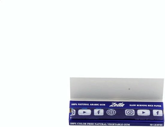 Zetla Vloeipapier | Vloei | Small | Blauw 50 Pakjes / 50 Vloei - Afbeelding 5