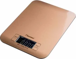 Bestron Digitaale Keukenweegschaal Met LCD-display, Voor Tot 5 Kg, Inclusief Batterijen, Kleur: Koper