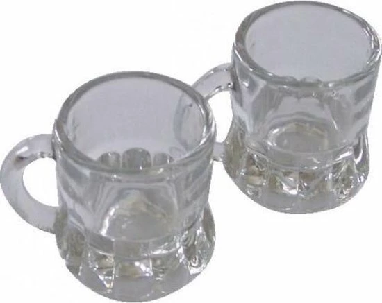 Oktoberfest Trendoz Shotglas - Vorm Bierpul Glaasje/glas - Met Handvat - 2cl - Oktoberfest - Afbeelding 4