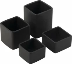 Gusta® Gusta - Tapasschaaltjes - Sausschaaltje - Serveren - Zwart - Set 4 Stuks