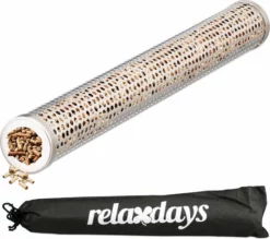 Relaxdays Rookstaaf Rvs - 30 Cm - Smokerbox - Barbecue Accessoire - Rookbox Bbq