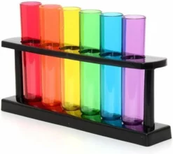 Bar Amigos - Reageerbuisjes – Shotglaasjes – Plastic – Met Rek