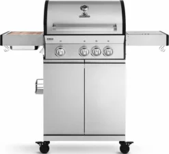 Burnhard Gas BBQ FRED Deluxe - 3 Branders - Keramische Infraroodbrander & Afdekhoes - Deluxe