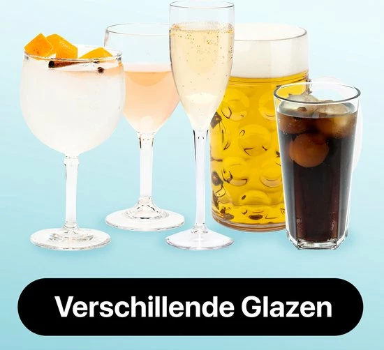 MyDrinkglass Plastic Bierpul | Bierpul Plastic | 24 Stuks | Oktoberfest | Plastic Glazen | Zero Waste | Herbruikbaar | Onbreekbare Bierpullen | 500 Ml | - Afbeelding 8