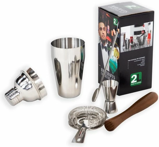 2-L Home & Garden BARcrafts Gin Tonic Cocktailset - 5 Delig - Afbeelding 9