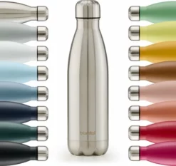 Blumtal Thermosfles - Met Dubbele Wand - Thermosbeker Koffie, Thee En Koele Dranken - Travel Mug - 500ml - Stainless Steel - Zilver