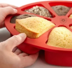 Diamondheart Diamond-Heart - Bakvorm - Taartvorm - 8 Losse Punten, Siliconen Bakvorm - Zeep - Cake - Brood