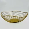 Maison Extravagante - Fruitschaal Nordic Gold - Goud - Decoratieve Schaal - Fruitmand - Ø26cm - Aluminium Draad