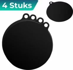 NexxTools Inductie Beschermer - 4 Stuks Zwart - Anti Slip Mat - Siliconen Mat - Inductiebeschermer - Pannen Onderzetter - Afdek Voor Kookplaat
