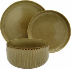 Northservies.nl Northservies - Model Lykke - Serviesset 8 Personen - 24-delig - Beige