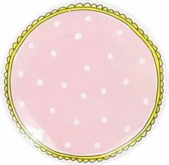 Blond Amsterdam Even Bijkletsen Gebaksbord Ø18 Cm - Stip