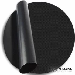 Merkloos Jumada's Grill Oven Barbecue Mat - Bakmat & BBQ Accessoires - Ovenmat - Anti-Kleef - Deegmat - Rond - Klein Circa 25cm