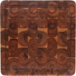 HKliving HK Living Snijplank Acacia Hout Vierkant 3 X Ø30