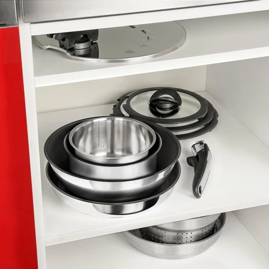 Tefal Ingenio Préferènce Pannenset 3 Delig - Koekenpan Ø 24 Cm + Steelpan Ø 20 Cm + Handgreep) - Afbeelding 13