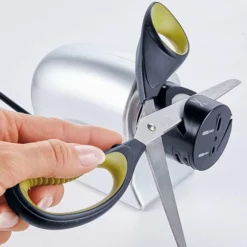 Genius Ideas Elektrische Messenslijper - Zilver - Professionele Slijper - Universeel - Voor Alle Messen En Scharen