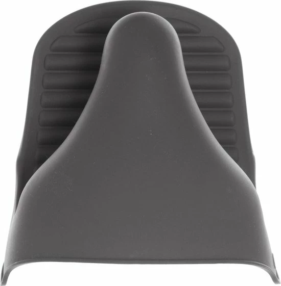 Secret De Gourmet Siliconen Ovenwant/ovenhandschoen Grijs 9 X 12,5 Cm - Pannenlap - Keukenhandschoen