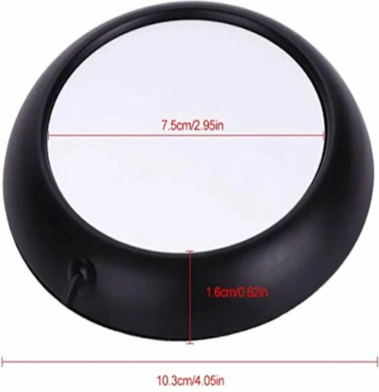 Wehl Products Cup Warmer Met USB Aansluiting - Dark Design - Geschikt Voor Bekers En Glazen - Mok Warmer - Houd Uw Drinken Ca. 70℃ - Verwarmende Onderzetter - Thuiswerken – Relatiegeschenk - Kopjeswarmer - Mug Warmer - Onderzetter – Koffie Warmer – Thee Warmer – - Afbeelding 3