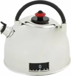 Items RVS Kookwekker In Fluitketel Vorm 7 Cm - Keuken Timers - Keukenhulpjes