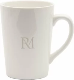 Riviera Maison Theemok Groot - RM Monogram Tea Mug - Wit