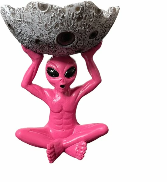 Spaceterdam Rokende Alien Asbak - Asbak Voor Buiten En Binnen - UNIQUE ASBAK - Wiet Thema - Cannabis Thema