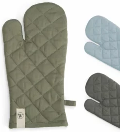 Walra Ovenwant Cook With A Smile - 16x32 - 100% Katoen - Legergroen