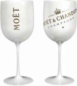 Moët & Chandon Ice Glas - 2 Stuks - Champagneglazen - (Wit) - Acryl - Champagne - Glazen - Horeca - Examen Tip
