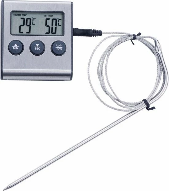 Lemi's Goods Vleesthermometer - Digitaal - Oventhermometer - Inclusief Wekker Functie - BBQ Thermometer - Kernthermometer - Temperatuurmeter - Afbeelding 7