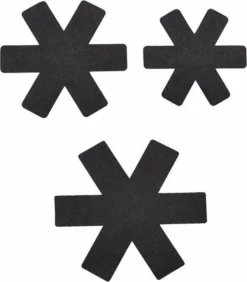 Merkloos Zwarte Panbeschermers - Set Van 12 Stuks - 3 Formaten - Ø38 Cm -Ø35 Cm - Ø26 Cm - Anti Kras - Pannenbeschermer Set - Vilt - Pannen Onderzetter - Potbeschermer