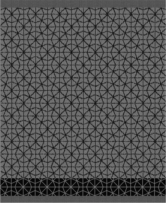 DDDDD 2x Theedoek + 2x Keukendoek Chrystal - Black - Afbeelding 3