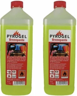 2x Pyrogel Fles Brandpasta/ Brandgel - Set Van 2 Flessen Brandpasta