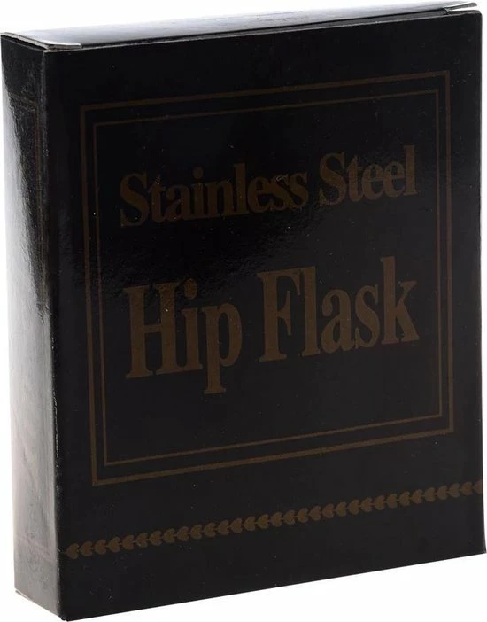 LOUZIR Premium RVS Heupfles Met Schroefdop - 200 Ml - 12x9cm - Afbeelding 2