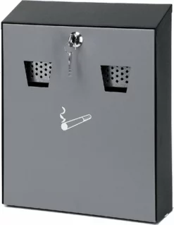 Vepabins Asbak Wand Zwart/grijs