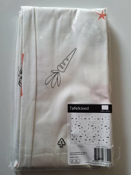 Evora Tafelkleed Sinterklaas 130x180 Cm - Sint En PIet Papieren Tafellaken - Sinterklaasfeest - Afbeelding 4