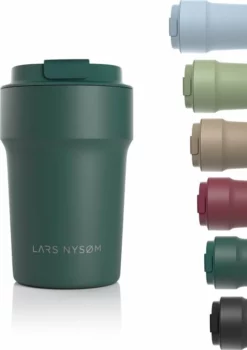 LARS NYSØM Roestvrij Stalen Koffiemok 'Bevægelse' 380ml Bayberry