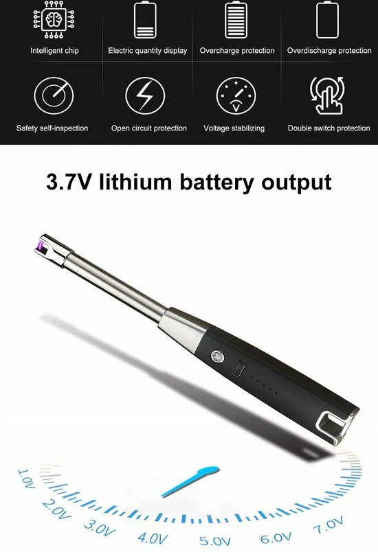 PLASMA - Plasma Aansteker - Oplaadbare Plasma USB Aansteker - Elektrische Aansteker - Arc Lighter - Blauw - Afbeelding 9